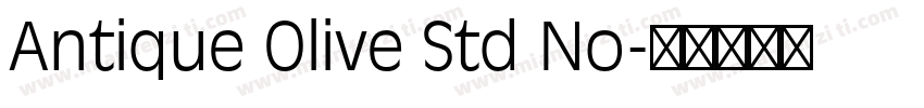 Antique Olive Std No字体转换